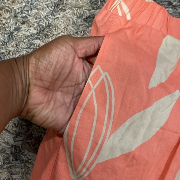 Lane Bryant floral print a line skirt with pockets size 22/24 pull on cotton - Picture 5 of 9